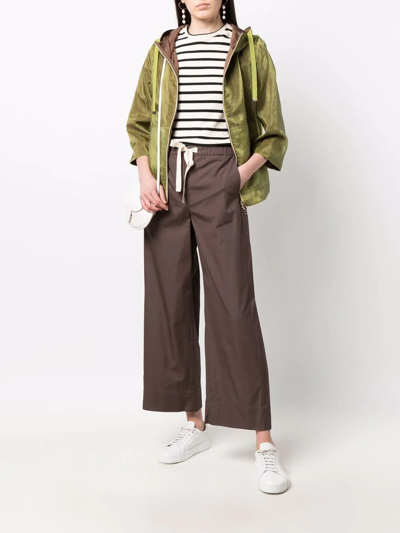 Herno Reversible Hooded Jacket In Grün