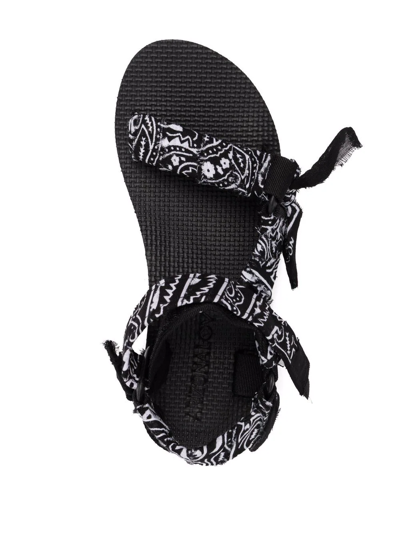 Shop Arizona Love Trekky Bandana-print Sandals In Schwarz