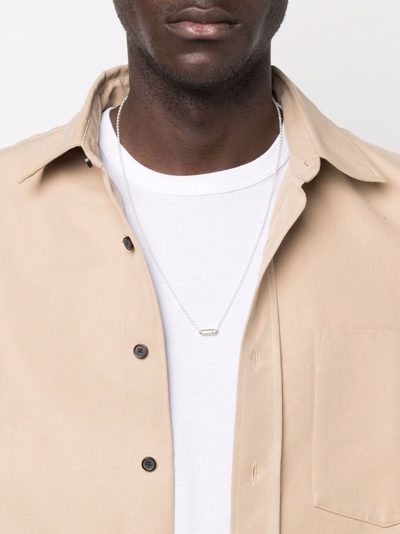 Le Gramme 10g Segment Necklace In Silber