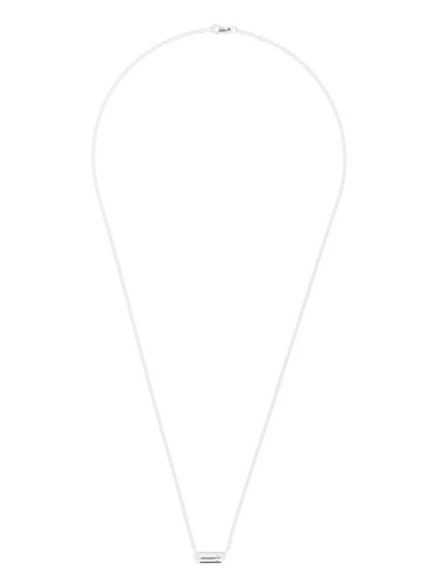 Shop Le Gramme 10g Segment Necklace In Silber