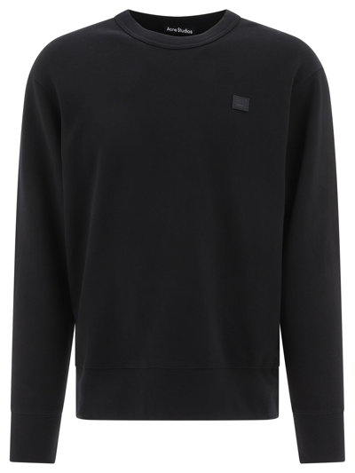 Shop Acne Studios "nash Face" Sweatshirt In Black  