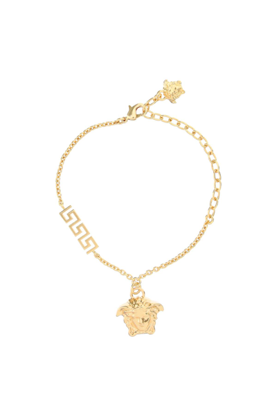 Shop Versace La Medusa Bracelet In Oro  (gold)