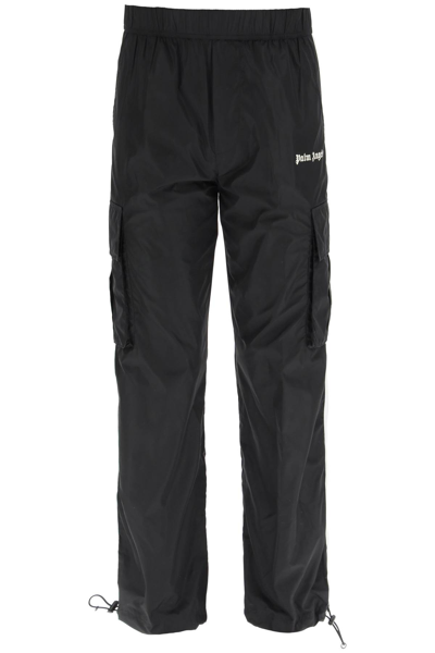 Shop Palm Angels New Cargo Aftersport Trousers In Black Blac (black)