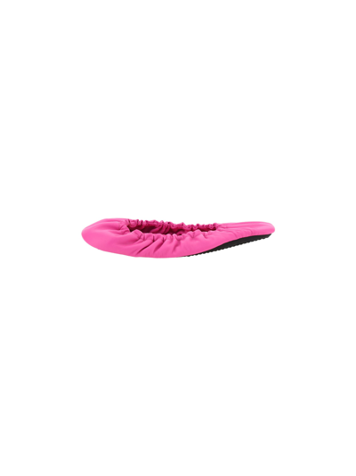 Shop Balenciaga Tug Ballerina Shoes In Neon Pink