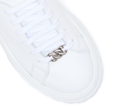 Shop Casadei Off Road Lacroc Sneakers In White