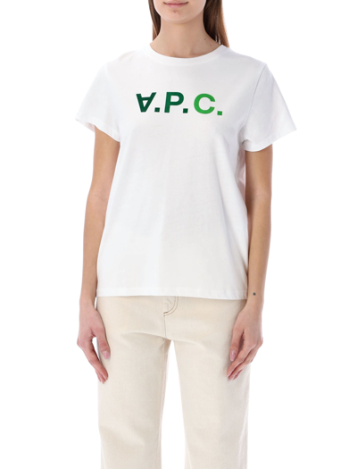 Shop Apc Vpc Multicolour T-shirt In White Green