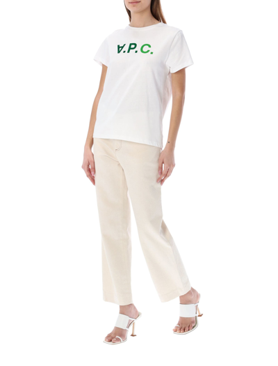 Shop Apc Vpc Multicolour T-shirt In White Green
