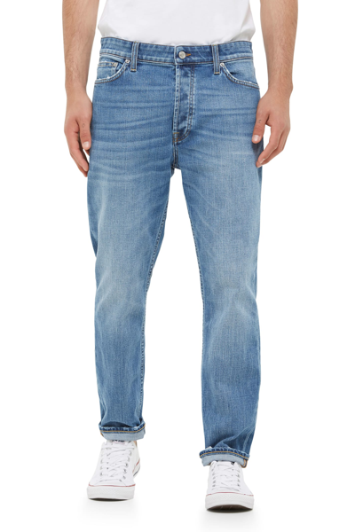 Shop Department Five Drake Super Slim Fit Cropped-leg Jeans In Blu