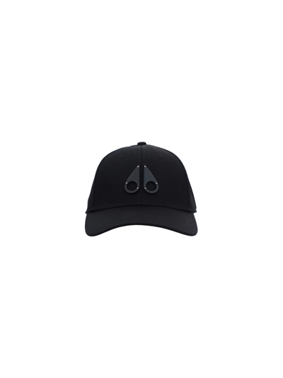 Shop Moose Knuckles Logo Icon Cap In Black/blac