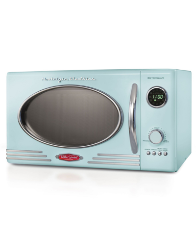 Shop Nostalgia Retro Microwave Oven, 0.9 Cube' In Aqua