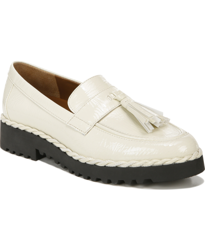 Shop Franco Sarto Carolynn Lug Sole Loafers Women's Shoes In Putty Faux Patent