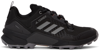 Shop Adidas Originals Black Terrex Swift R3 Hiking Sneakers In Core Black/grey Thre