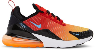 Shop Nike Red & Yellow Air Max 270 Sunset Sneakers In University Red/unive
