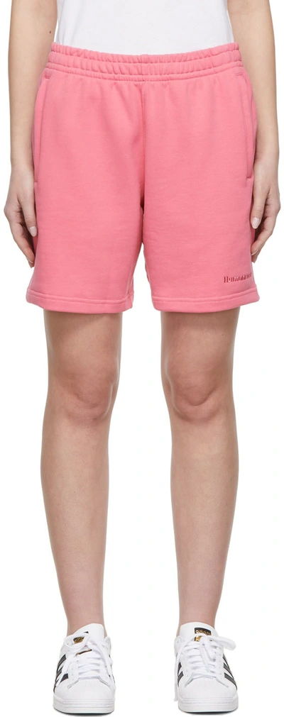Shop Adidas X Humanrace By Pharrell Williams Pink Humanrace Basics Shorts In Rose Tone