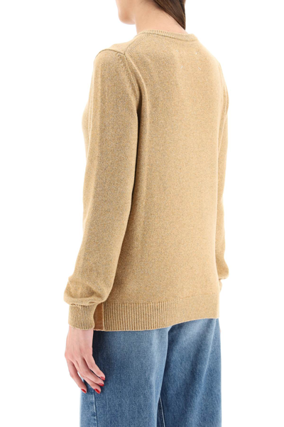 Shop Maison Margiela V-neck Pullover In Yellow