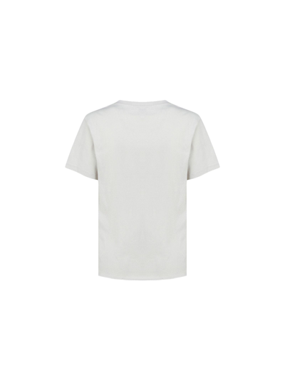 Shop Saint Laurent Women's White Other Materials T-shirt