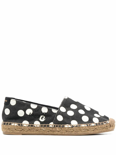 Shop Saint Laurent Women's Black Fabric Espadrilles