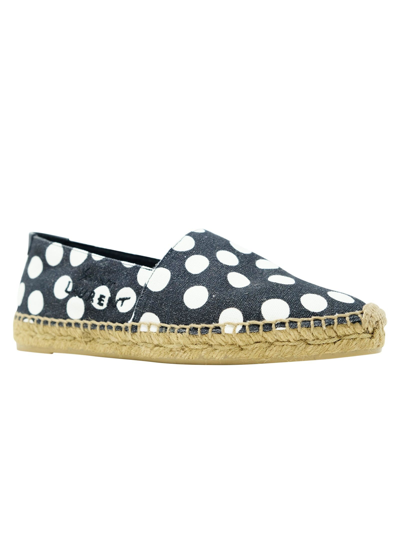 Shop Saint Laurent Women's Black Fabric Espadrilles