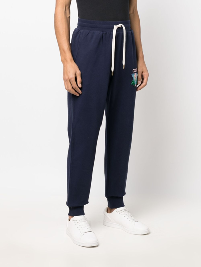 Shop Casablanca Organic Cotton Sweatpants In Blue