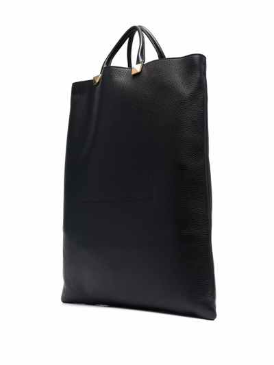 Shop Valentino Leather Bag In Black