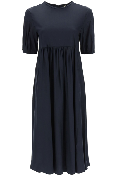 Max Mara Ladies Fato Cotton Poplin Dress, Brand Size 42 In Blue | ModeSens