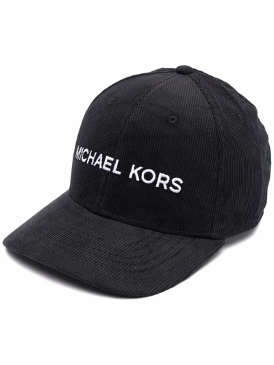 Shop Michael Kors Embroidered-logo Cap In Schwarz