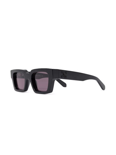 Off-white Virgil Rectangle-frame Sunglasses (15cm) In Black