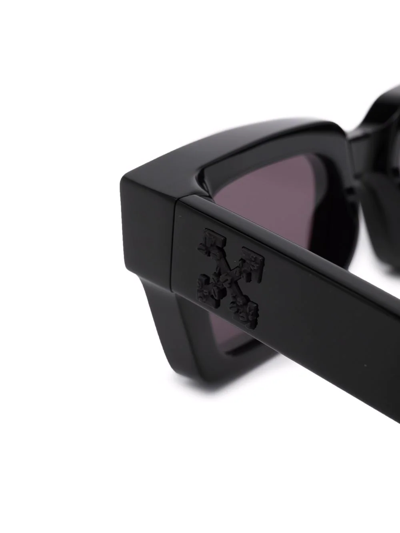 Off-white Virgil Rectangle-frame Sunglasses (15cm) In Black