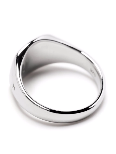 Shop Tom Wood Square Face Signet Ring In Silber