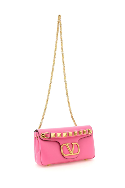 Shop Valentino Garavani Stud Sign Nappa Leather Bag In Pink