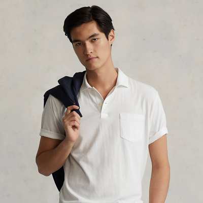 Shop Ralph Lauren Classic Fit Performance Polo Shirt In Pure White