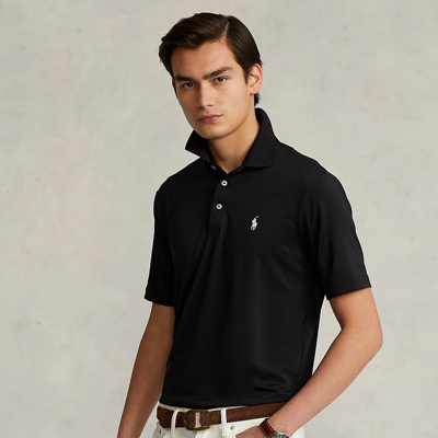 Shop Ralph Lauren Classic Fit Performance Polo Shirt In Polo Black