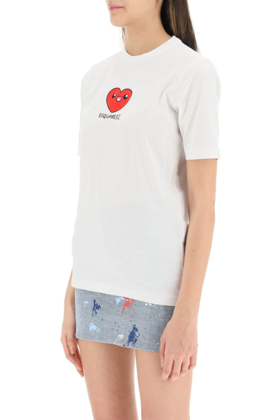 Shop Dsquared2 Heart Me T-shirt In Mixed Colours