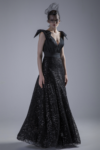 Shop Gatti Nolli By Marwan Sleeveless Black Gown