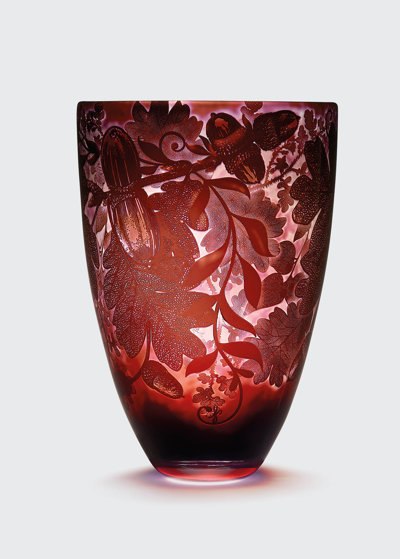 Shop Asprey Winter Hand-carved Glass Vase In Unassigned