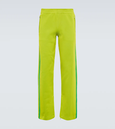 Shop Bottega Veneta Stretch-jersey Sweatpants In Kiwi/parakeet