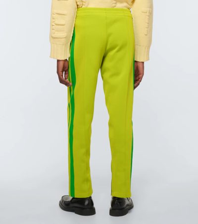 Shop Bottega Veneta Stretch-jersey Sweatpants In Kiwi/parakeet