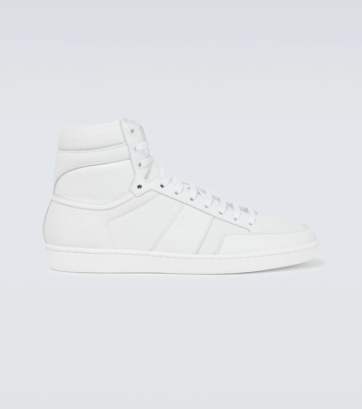 Shop Saint Laurent Court Classic Sl/10h Sneakers In Blanc Optique