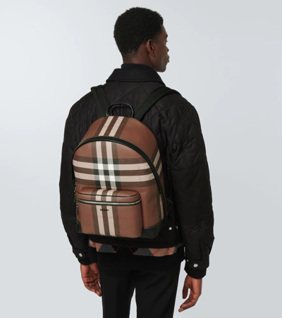 Shop Burberry Nylon Backpack In Dark Birch Brown
