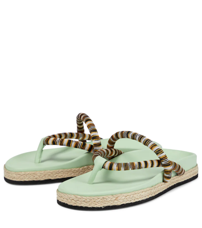 Shop Missoni Thong Sandals In Multcol3