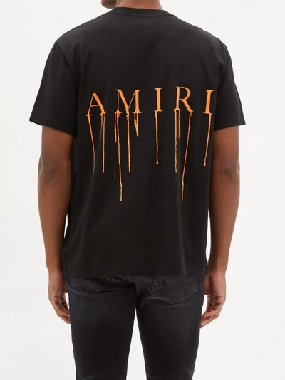 AMIRI Paint-Drip Logo T-Shirt - Black for Men