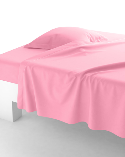 Shop Anne De Solene Vexin 200 Thread-count Flat Sheet, King In Pivoine