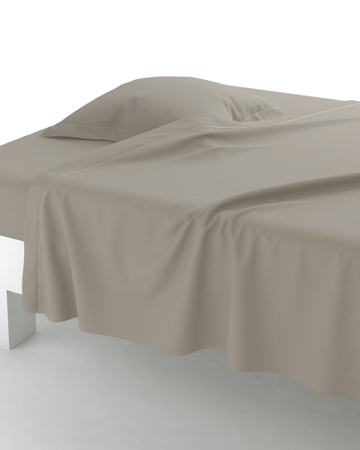 Anne De Solene Vexin 200 Thread-count Flat Sheet, King In Brume
