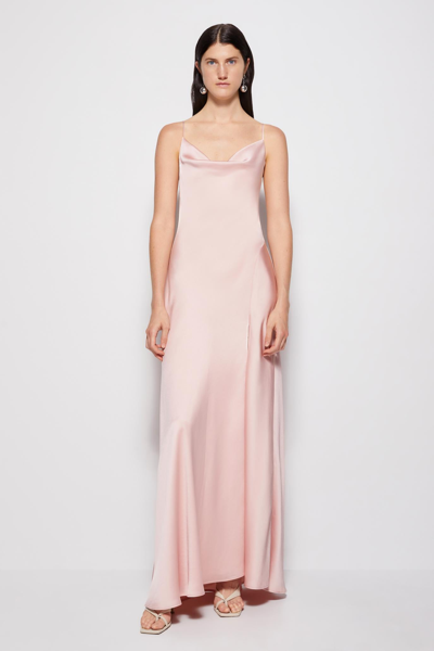 Shop Finley Classic Wovens Satin Gown Finley Satin Slip Gown In Rose Quartz