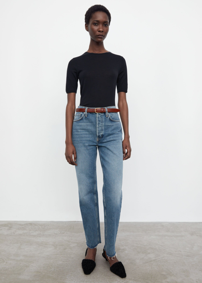 Totême Classic Cut Denim Vintage Wash In Black
