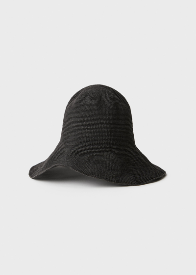 Shop Totême Paper Straw Hat Black