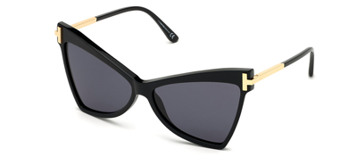 Shop Tom Ford Tallulah Ft0767 01a Butterfly Sunglasses In Grey