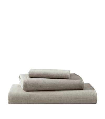 Shop Uchino Organic Cotton Hand Towel (60cm X 100cm) In Brown