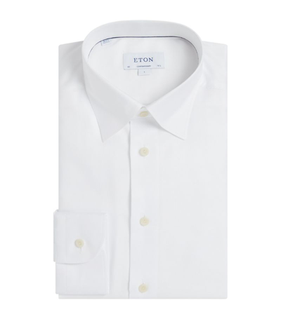Shop Eton Cotton Contemporary-fit Shirt In White