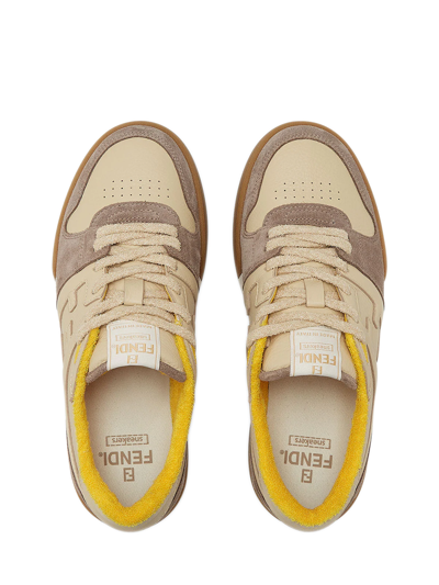 Shop Fendi Sneakers  Match In Beige